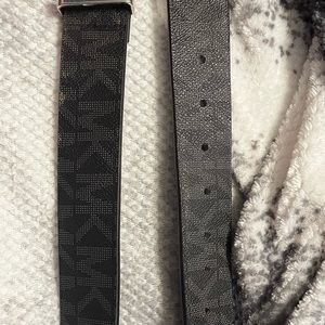 Michael Kors Monogram Black Belt